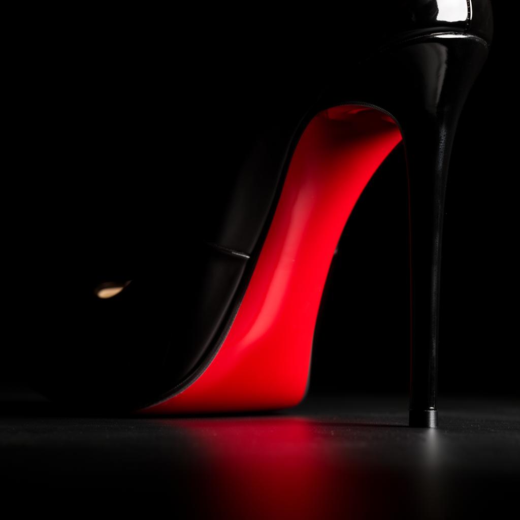 Luxury red sole high heel shoe