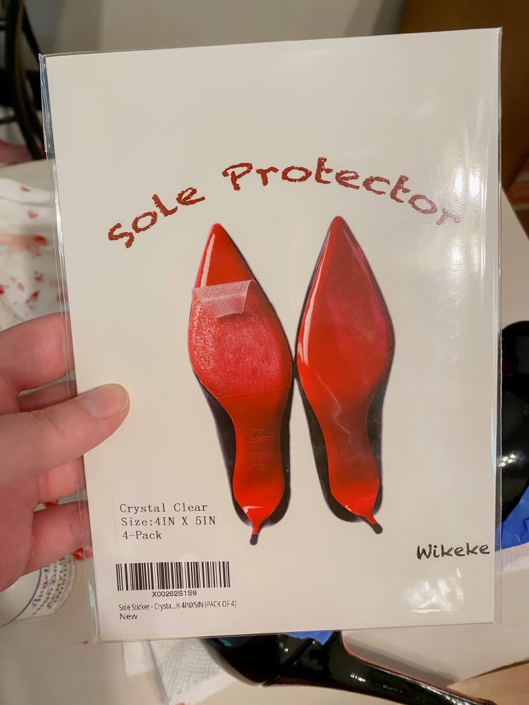 Clear sole protector packaging